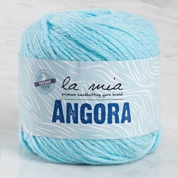 La Mia Angora 33802 L071 50 gr Mavi El Örgü İpi