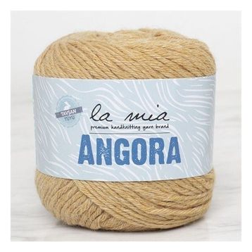 La Mia Angora 33807 L132 50 gr Bej El Örgü İpi