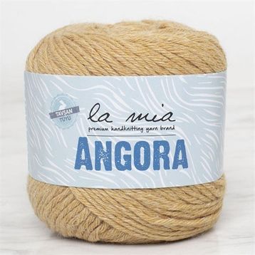 La Mia Angora 33807 L132 50 gr Bej El Örgü İpi