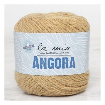 La Mia Angora 33807 L132 50 gr Bej El Örgü İpi