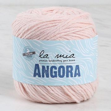 La Mia Angora 34012 L185 Pudra Pembe El Örgü İpi