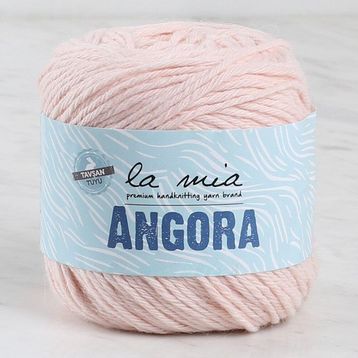 La Mia Angora 34012 L185 Pudra Pembe El Örgü İpi