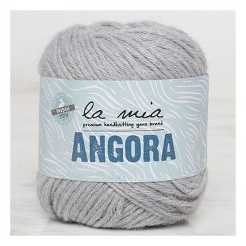 La Mia Angora 34013 L047 Gri El Örgü İpi