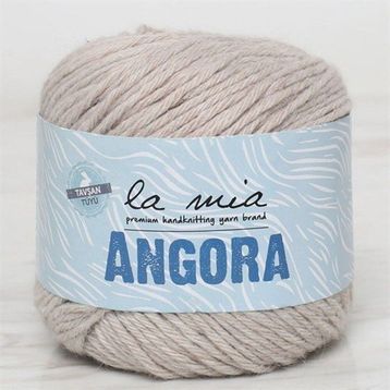La Mia Angora 34218 L003 50 gr Bej El Örgü İpi