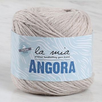La Mia Angora 34218 L003 50 gr Bej El Örgü İpi