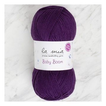 La Mia Baby Boom 34265 60 Patlıcan Moru El Örgü İpi