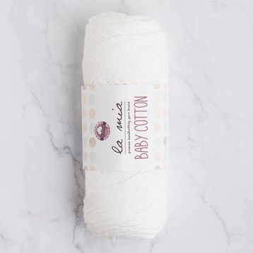 La Mia Baby Cotton 33628 L001 Beyaz El Örgü İpi