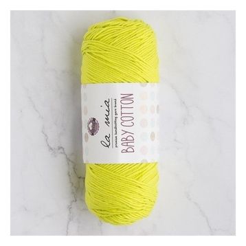 La Mia Baby Cotton 33629 L045 Fosforlu Yeşil El Örgü İpi
