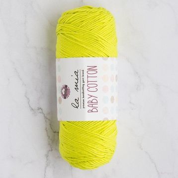 La Mia Baby Cotton 33629 L045 Fosforlu Yeşil El Örgü İpi
