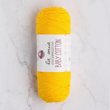 La Mia Baby Cotton 33632 L003 Hardal Sarısı El Örgü İpi