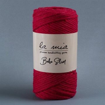 La Mia Boho Slim 34197 L033 Kırmızı El Örgü İpi