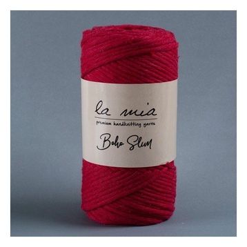 La Mia Boho Slim 34197 L033 Kırmızı El Örgü İpi