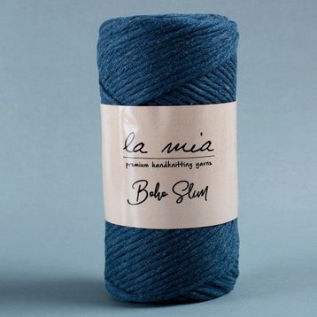La Mia Boho Slim 34199 L110 Havacı Mavi El Örgü İpi