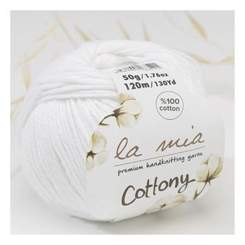 La Mia Cottony 33576 P1-L001 Beyaz Bebek El Örgü İpi