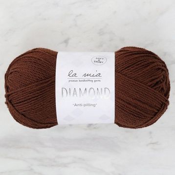 La Mia Diamond 33732 L158 Koyu Kahverengi El Örgü İpi