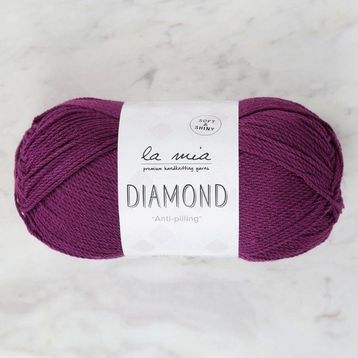La Mia Diamond 34261 L019 Koyu Mor El Örgü İpi