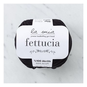 La Mia Fettucia 33876 L006 Siyah El Örgü İpi