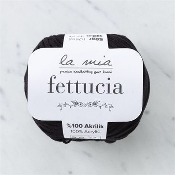 La Mia Fettucia 33876 L006 Siyah El Örgü İpi