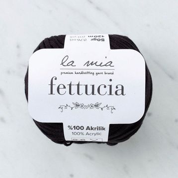 La Mia Fettucia 33876 L006 Siyah El Örgü İpi