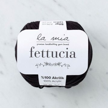 La Mia Fettucia 33876 L006 Siyah El Örgü İpi