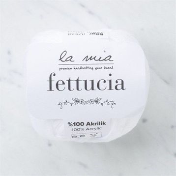 La Mia Fettucia 33877 L001 Beyaz El Örgü İpi