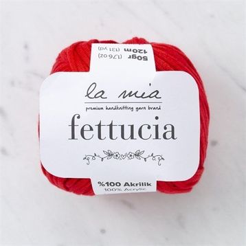 La Mia Fettucia 33882 L092 Kırmızı El Örgü İpi