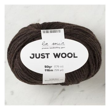 La Mia Just Wool 33838 LT006 Koyu Kahve El Örgü İpi