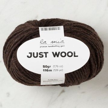 La Mia Just Wool 33838 LT006 Koyu Kahve El Örgü İpi