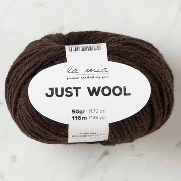 La Mia Just Wool 33838 LT006 Koyu Kahve El Örgü İpi