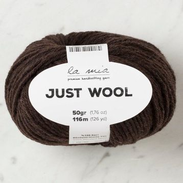 La Mia Just Wool 33838 LT006 Koyu Kahve El Örgü İpi