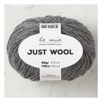 La Mia Just Wool 33841 LT003 Koyu Gri El Örgü İpi