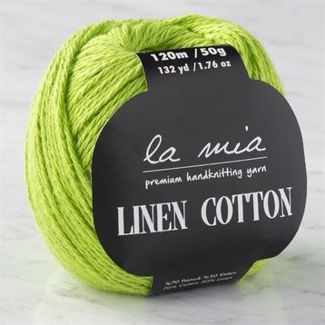 La Mia Linen Cotton 33866 L186 Açık Yeşil El Örgü İpi