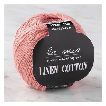 La Mia Linen Cotton 33874 L198 Pembe El Örgü İpi