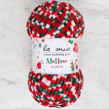 La Mia Mellow Christmas Gümüş Simli El Örgü İpi