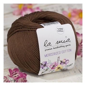 La Mia Mercerized Cotton 33579 228 Koyu Kahverengi El Örgü İpi