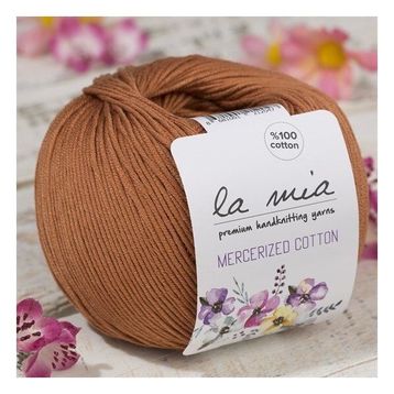 La Mia Mercerized Cotton 33580 211 Açık Kahverengi El Örgü İpi