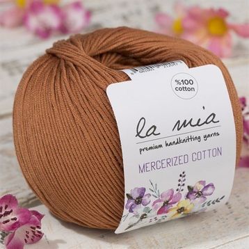 La Mia Mercerized Cotton 33580 211 Açık Kahverengi El Örgü İpi