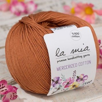 La Mia Mercerized Cotton 33580 211 Açık Kahverengi El Örgü İpi
