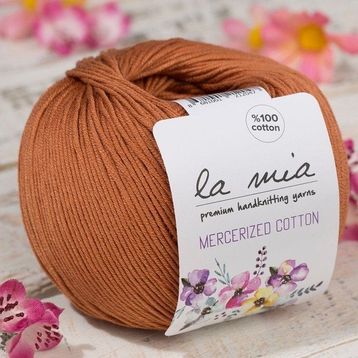 La Mia Mercerized Cotton 33580 211 Açık Kahverengi El Örgü İpi