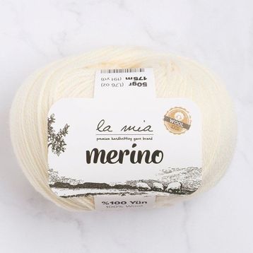 La Mia Merino 33776 L081 Krem El Örgü İpi