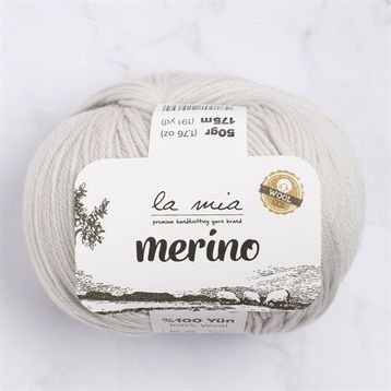 La Mia Merino 33782 L047 Açık Gri El Örgü İpi