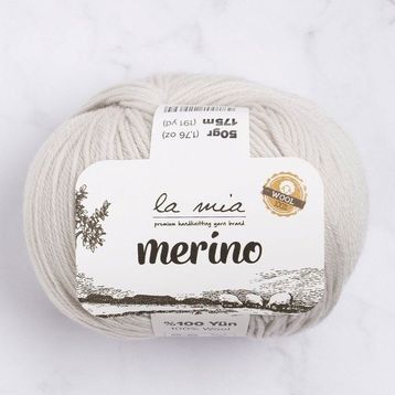 La Mia Merino 33782 L047 Açık Gri El Örgü İpi