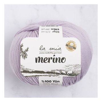 La Mia Merino 33783 L140 Lila El Örgü İpi