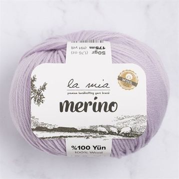 La Mia Merino 33783 L140 Lila El Örgü İpi