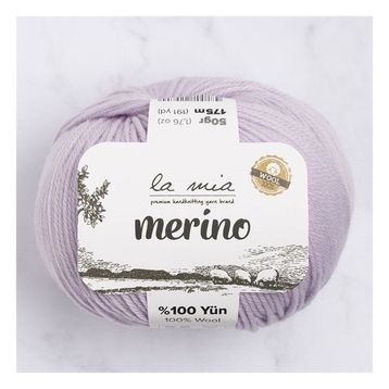 La Mia Merino 33783 L140 Lila El Örgü İpi