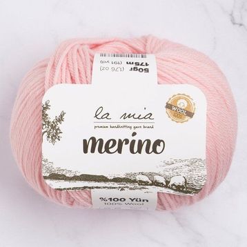 La Mia Merino 33786 L040 Pembe El Örgü İpi