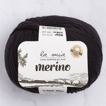 La Mia Merino 33790 L006 Siyah El Örgü İpi