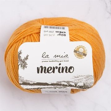 La Mia Merino 33793 L139 Turuncu El Örgü İpi
