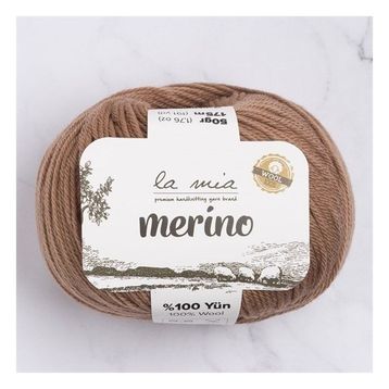 La Mia Merino 33795 L137 Kahverengi El Örgü İpi