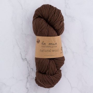 La Mia Natural Wool 33602 H7 Acı Kahverengi El Örgü İpi
